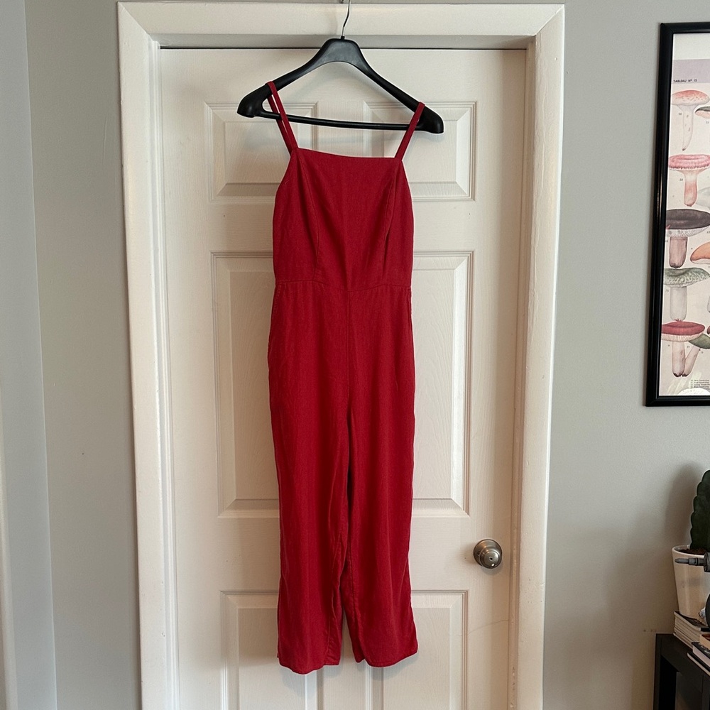 Old Navy Red Jumpsuit